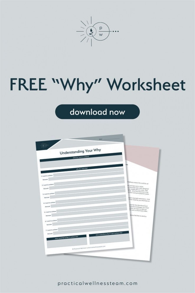 Find Your Why Worksheet Printable PDF Template