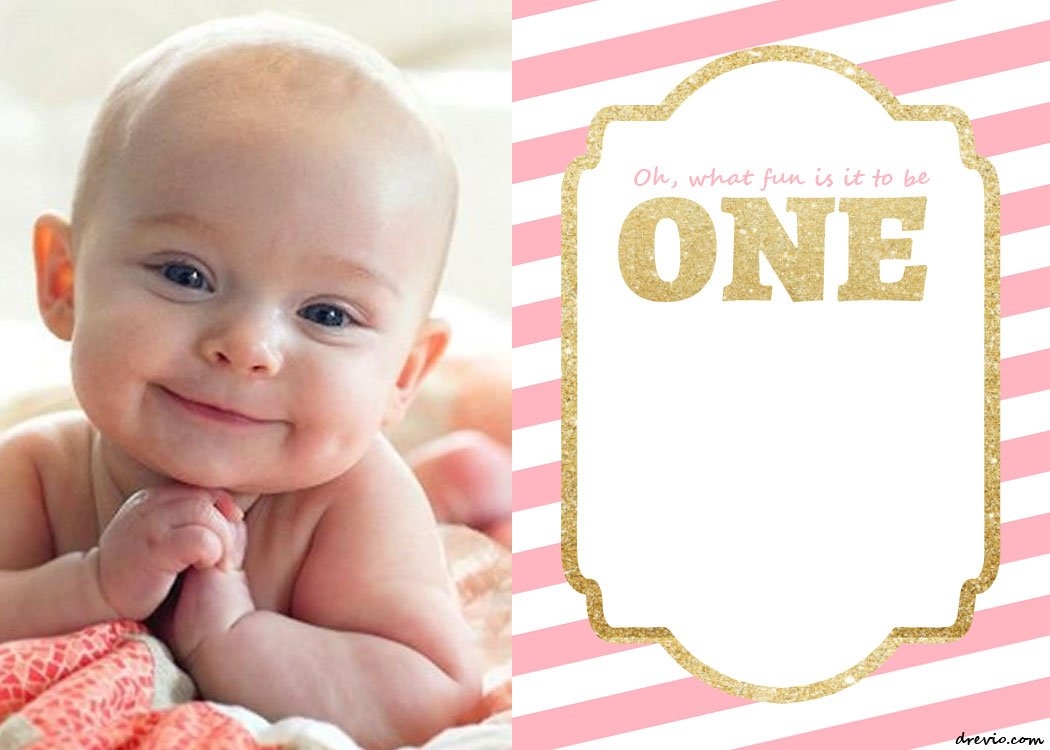 blank birthday invitation card template