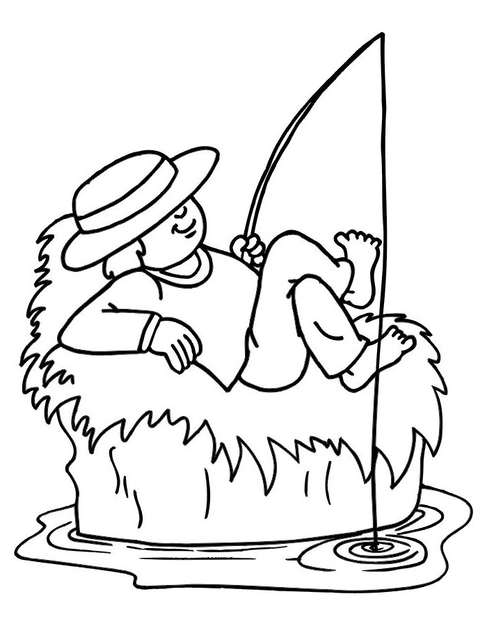 Fishing Coloring Pages Free Printable PDF 