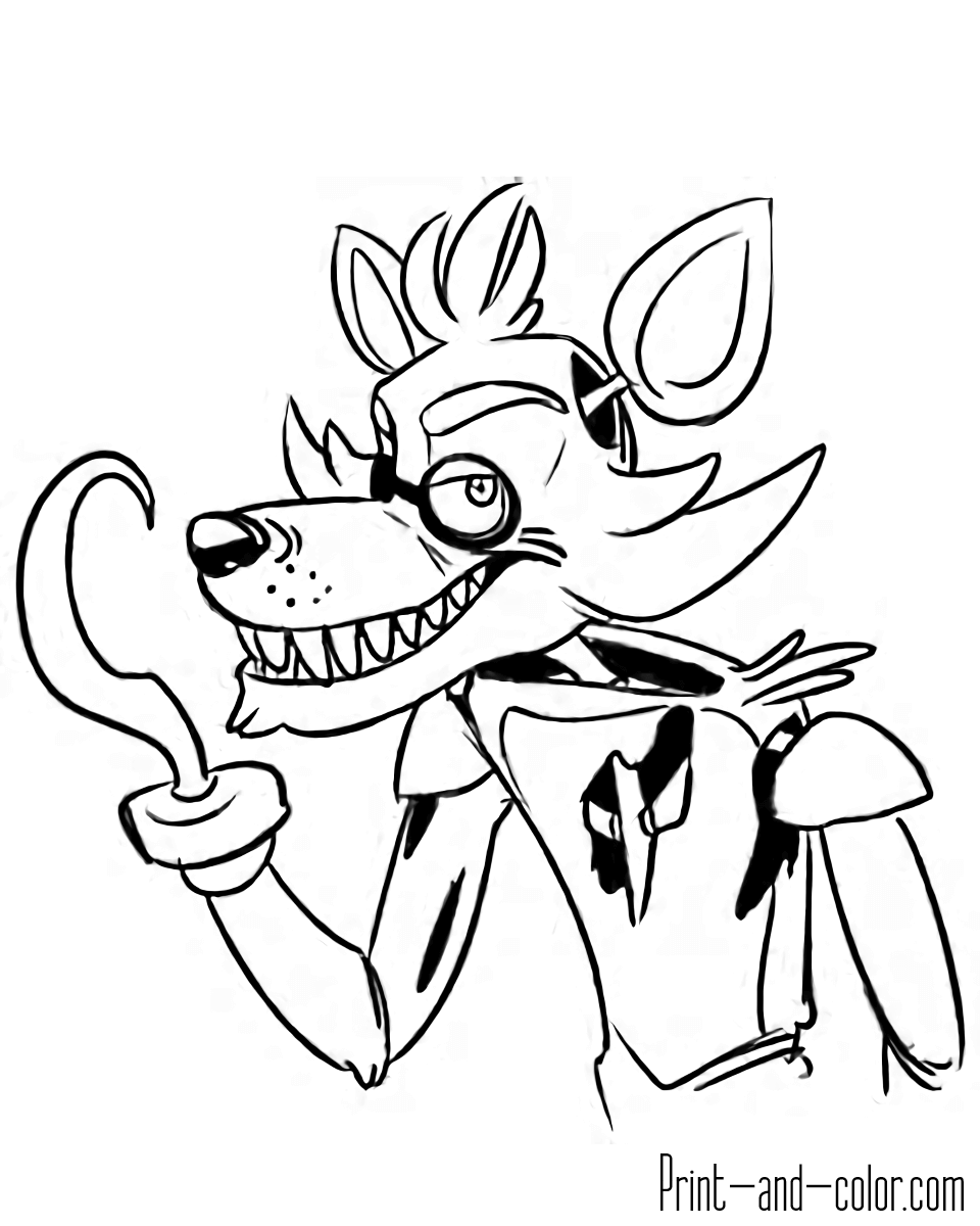 Five Nights At Freddy 39 s Coloring Pages Print And Color