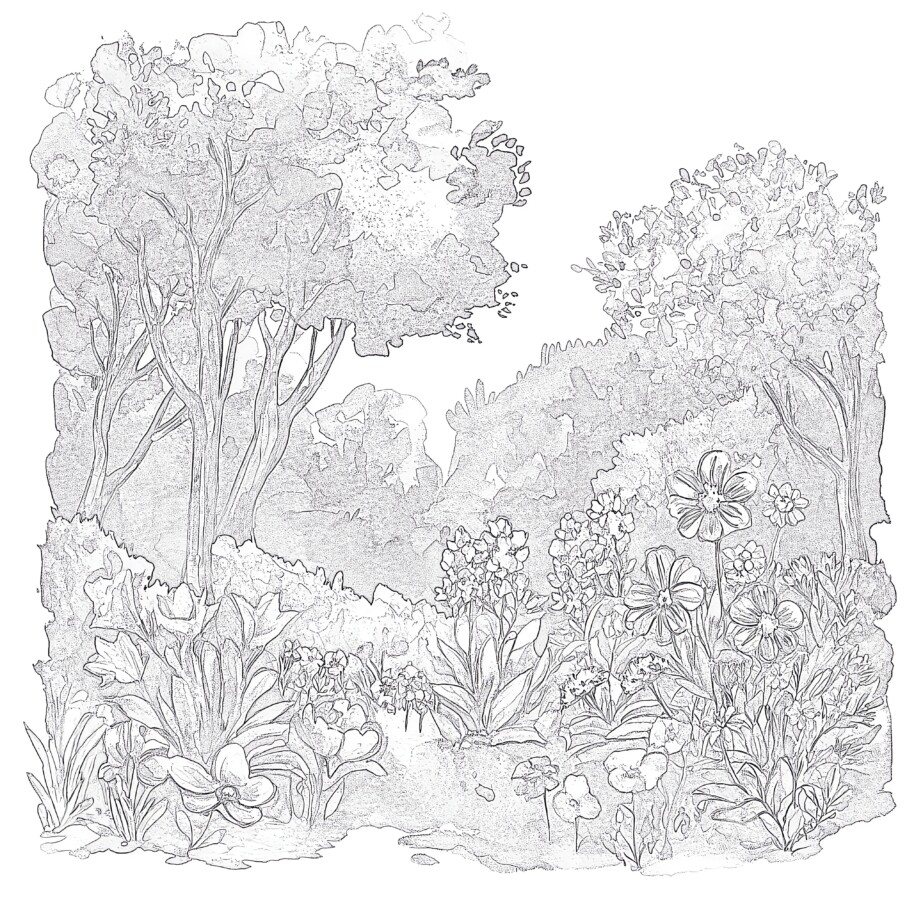 Flower Color Pages Free Printable Coloring Pages Mimi Panda
