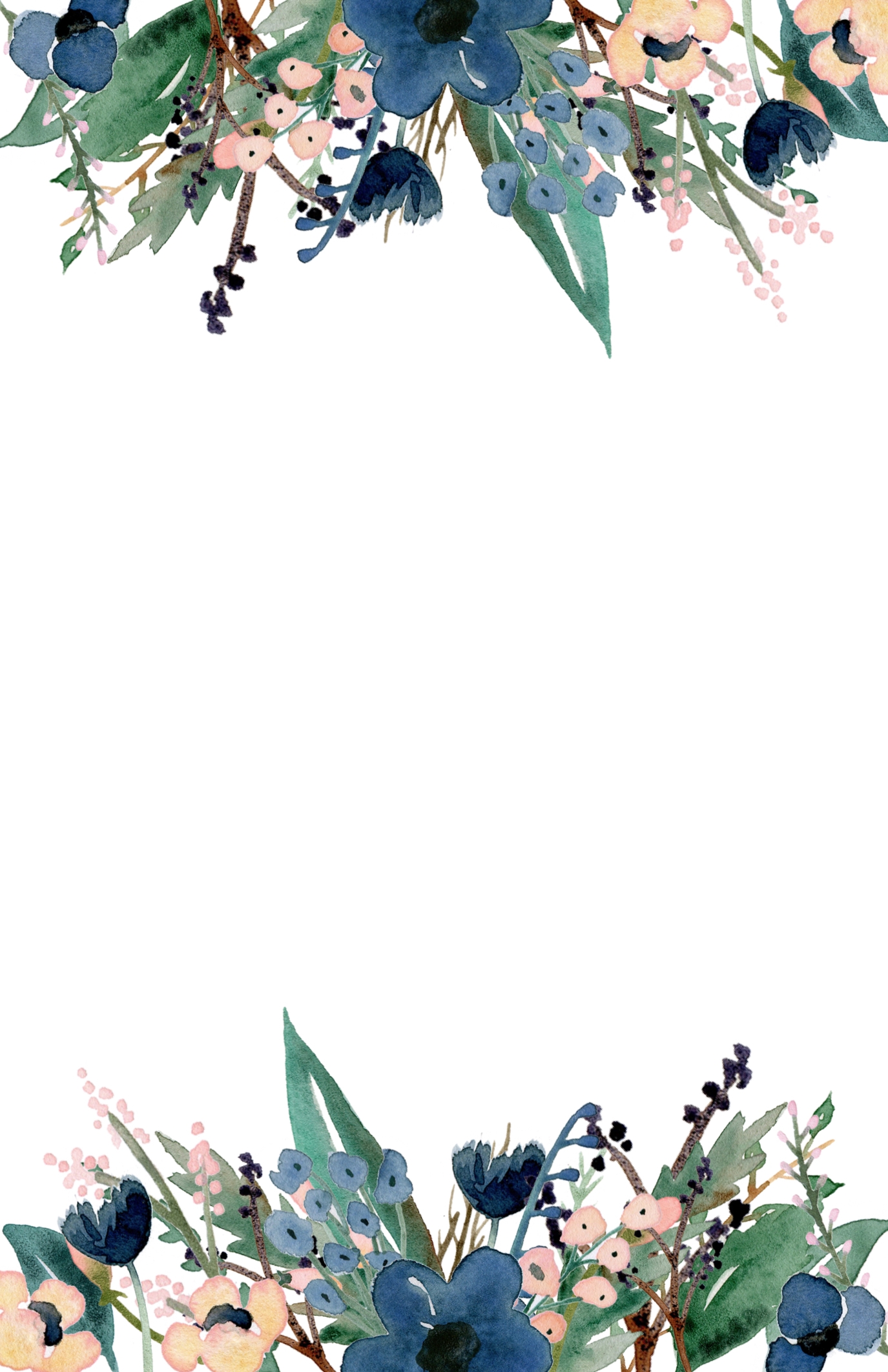 Flower Template For Invitation