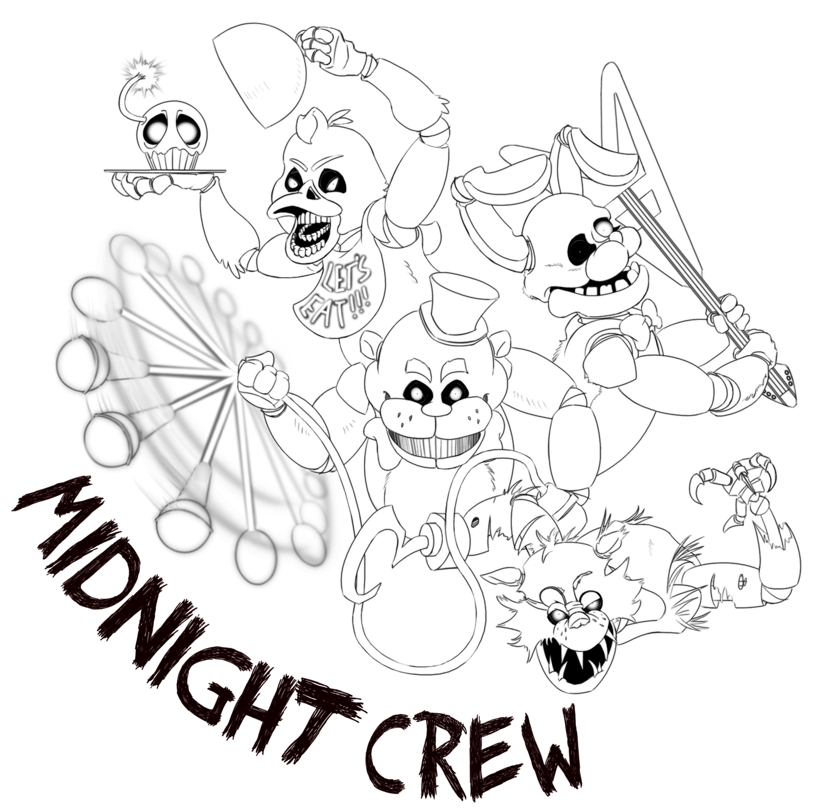 Fnaf 4 Coloring Pages At GetDrawings Free Download