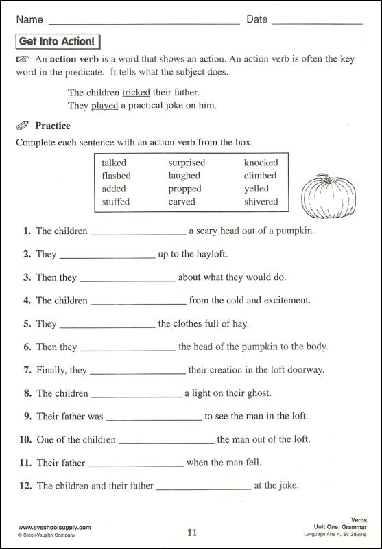 Fourth Grade Language Arts Worksheets Language Worksheets