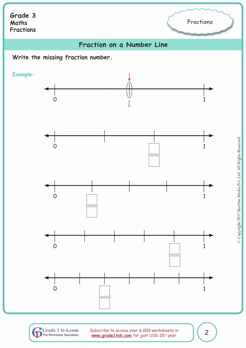 Fraction Number Line Worksheet Lovely Graphing Fractions A Number Line