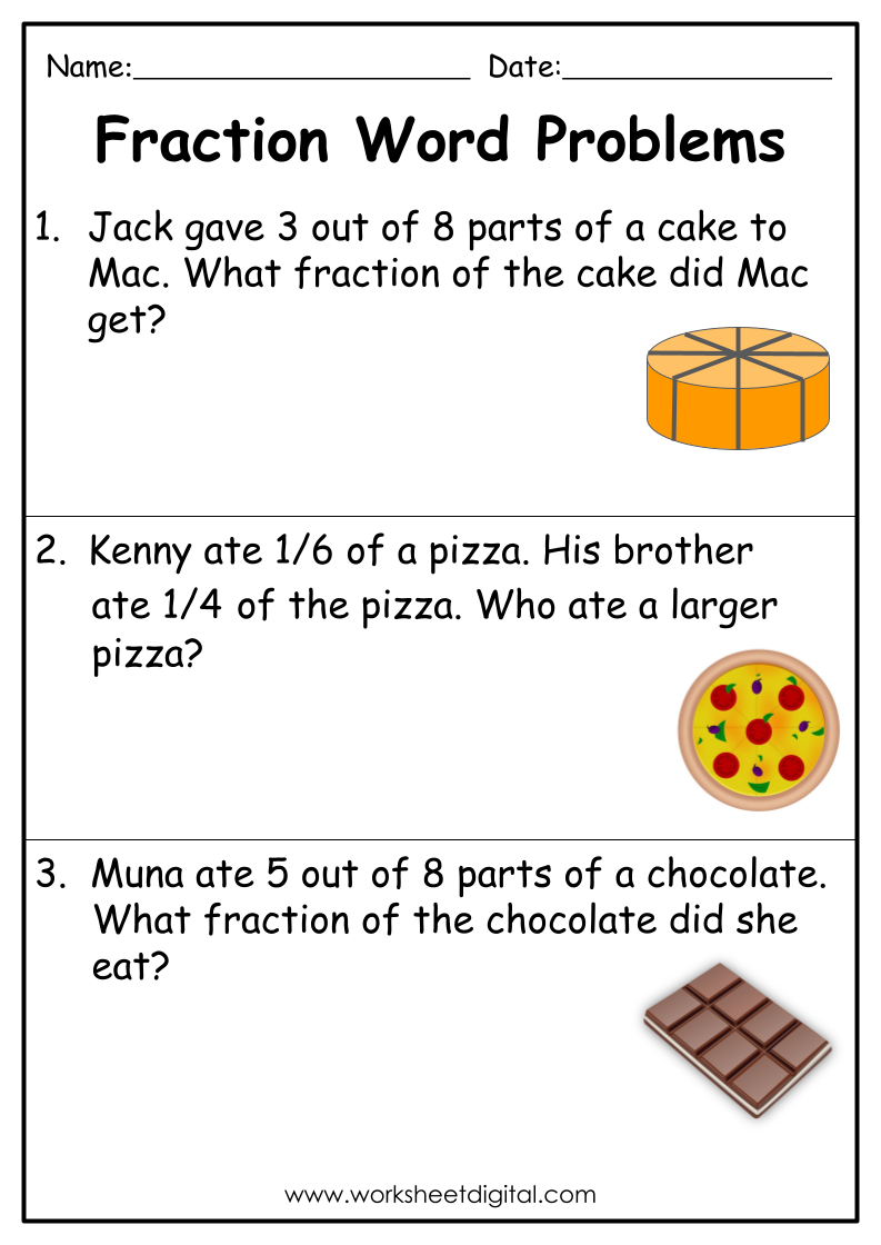 fraction practice worksheets