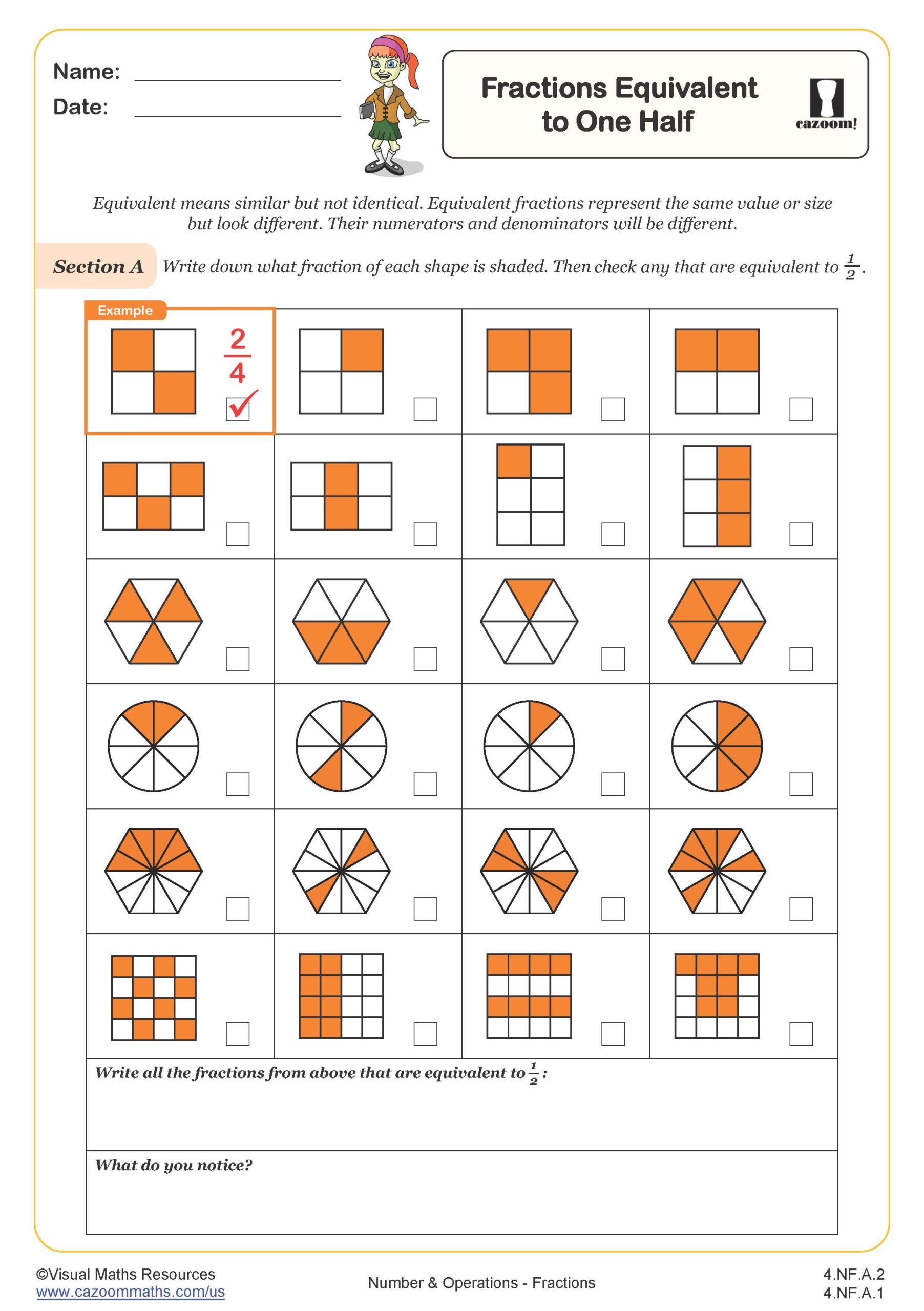 equivalent fractions worksheet pdf