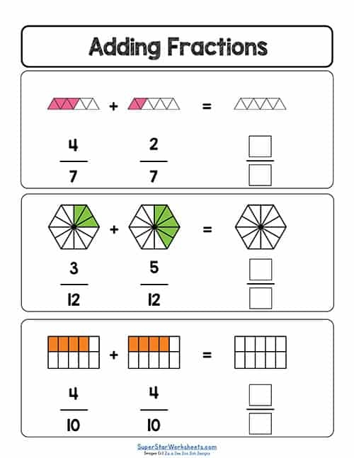 Fractions Worksheets Superstar Worksheets Worksheets Library
