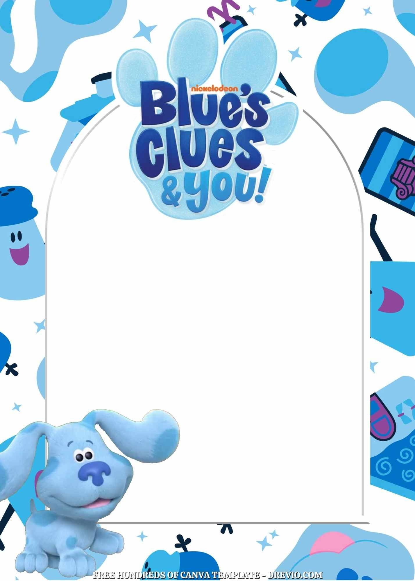 FREE 14 Blue s Clues Canva Birthday Invitation Templates Birthday