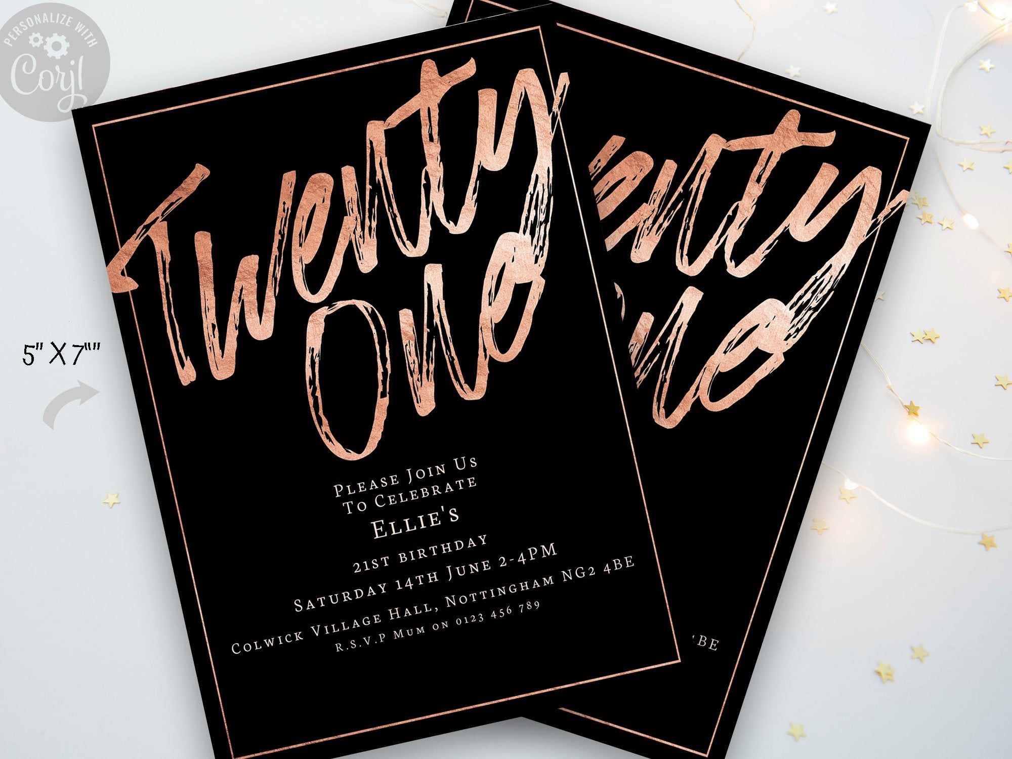 blank 21st birthday invitation templates