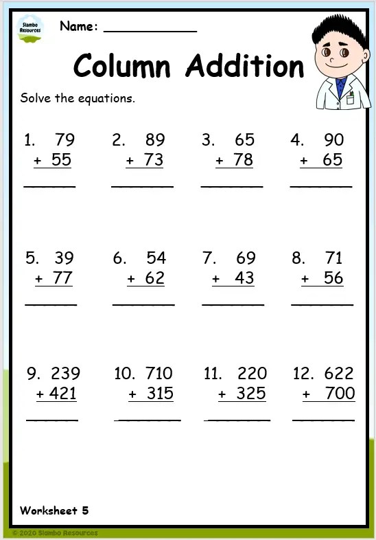 Free 5th Grade Addition Worksheet Download Free 5th Grade Addition 