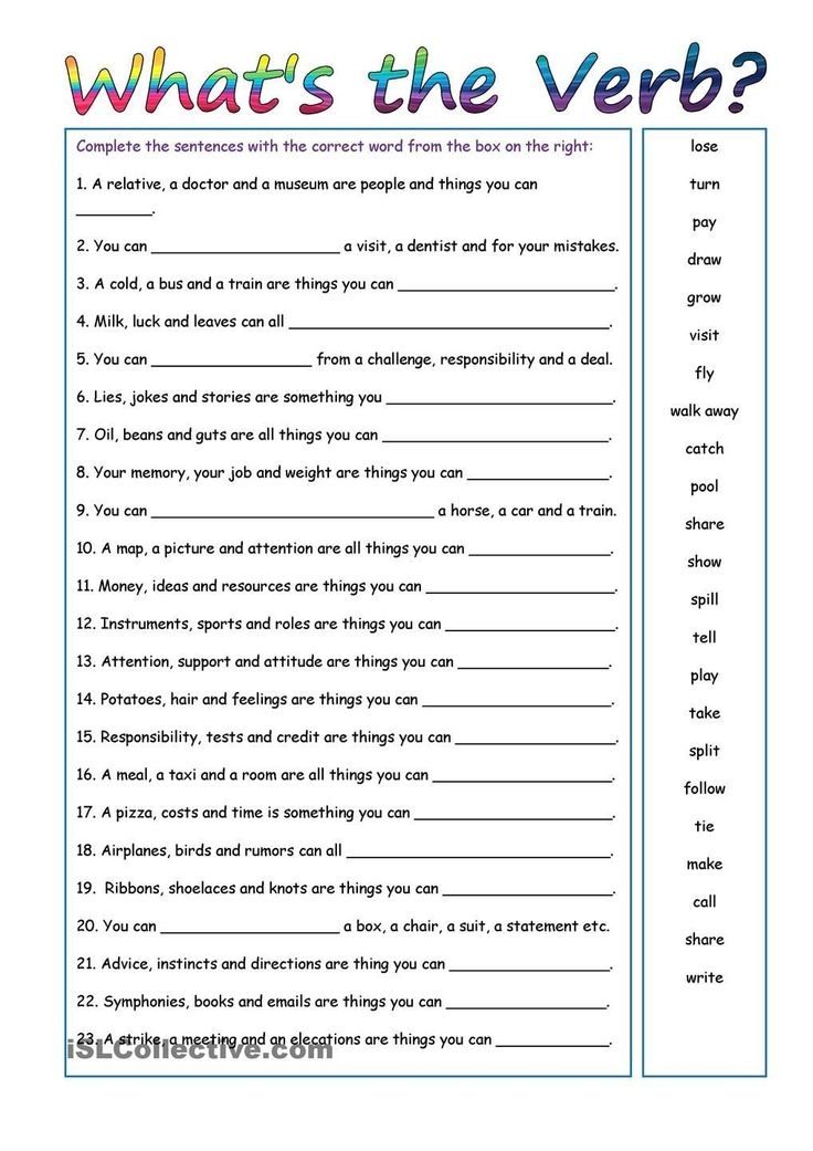 Free 6th Grade Grammar Worksheets Language Worksheets