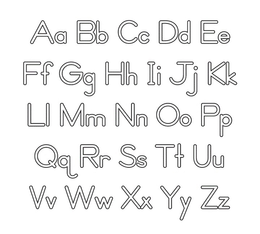 abc coloring pages free printable