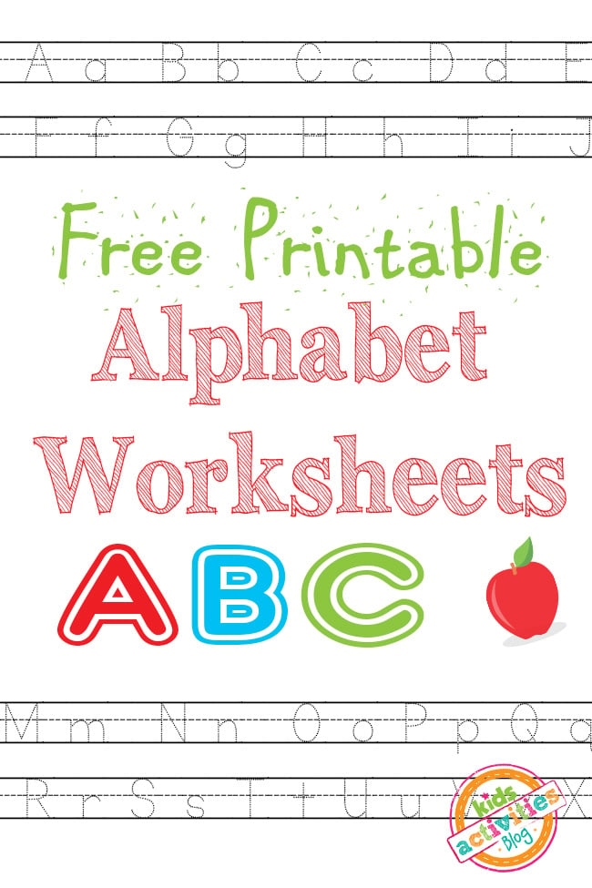 free printable alphabet worksheet for toddlers