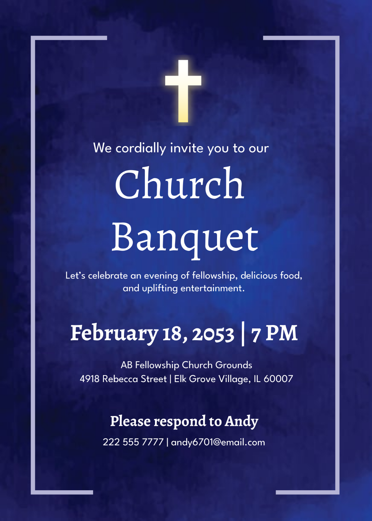 Free Anniversary Banquet Invitation Template To Edit Online