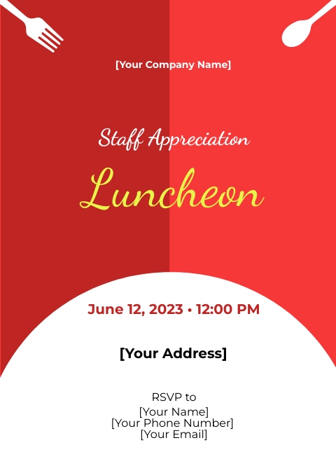 FREE Appreciation Invitation Templates Examples Edit Online 