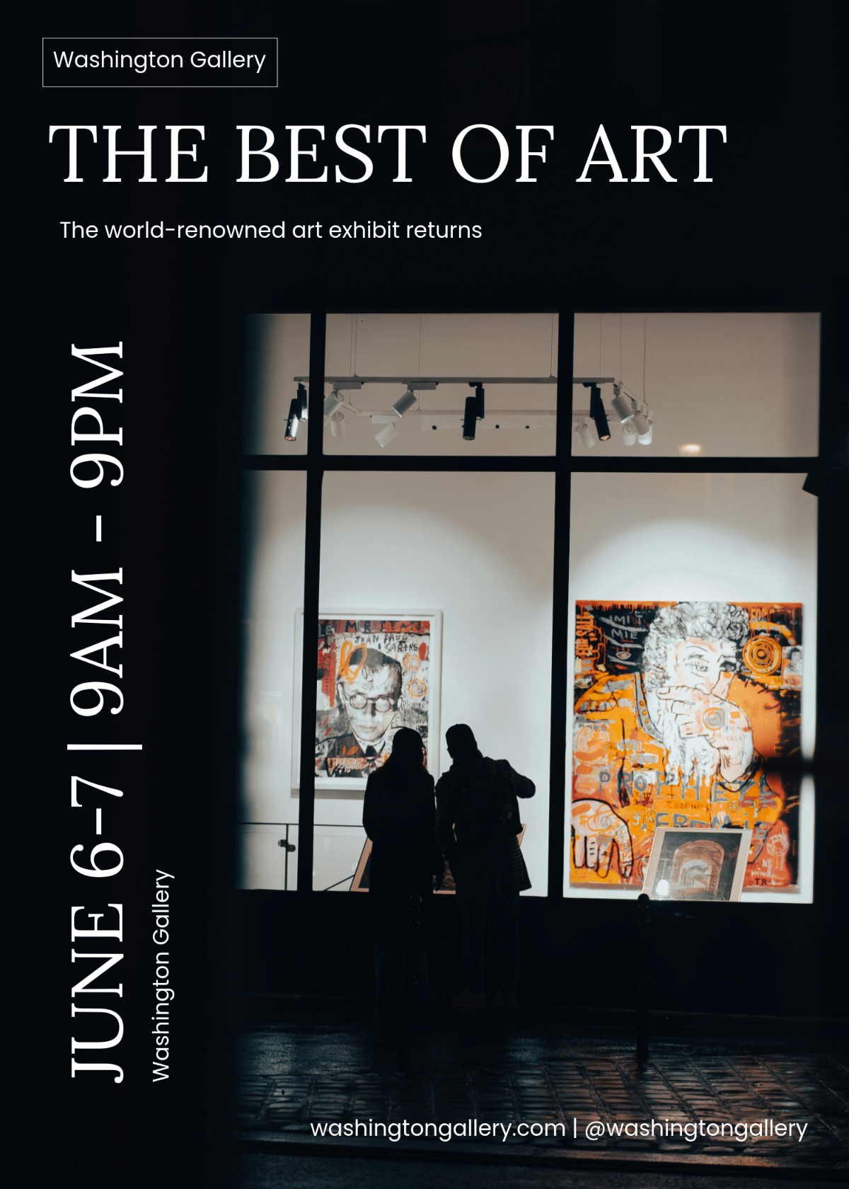 Free Art Exhibition Invitation Template To Edit Online
