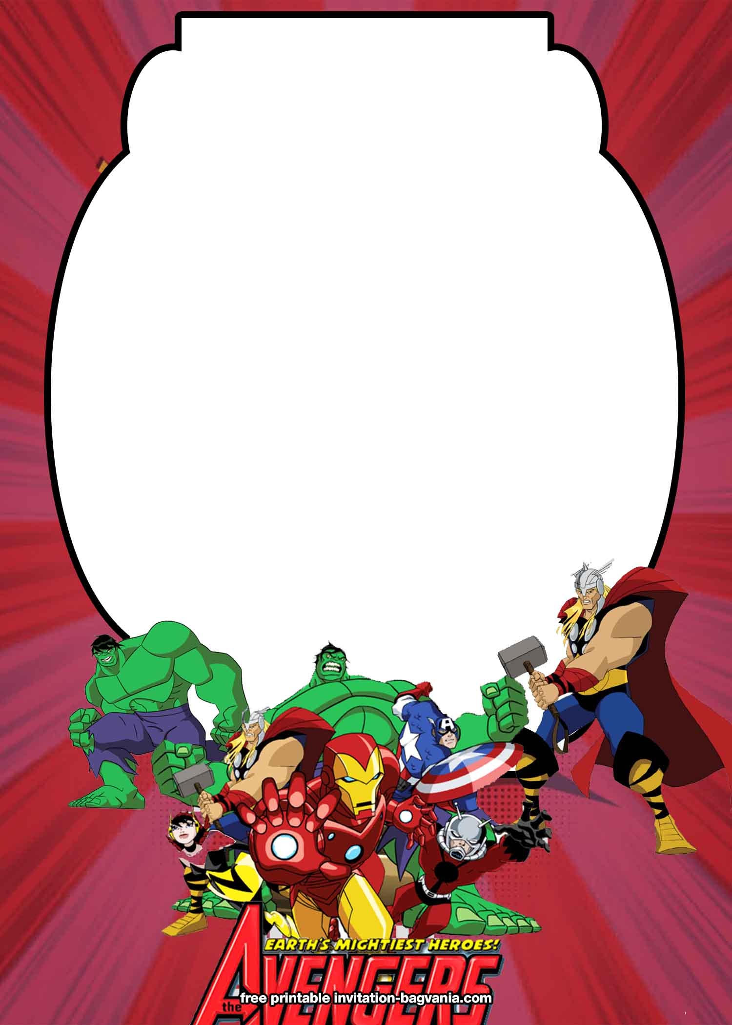 FREE Avengers Endgame Birthday Invitation Templates FREE Printable 
