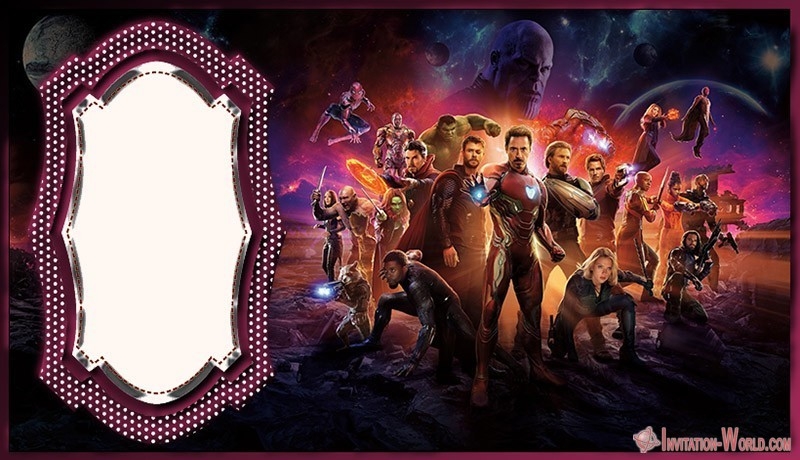 Free Avengers Template Invitation World