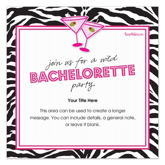 Free Bachelorette Party Invitation Free Template