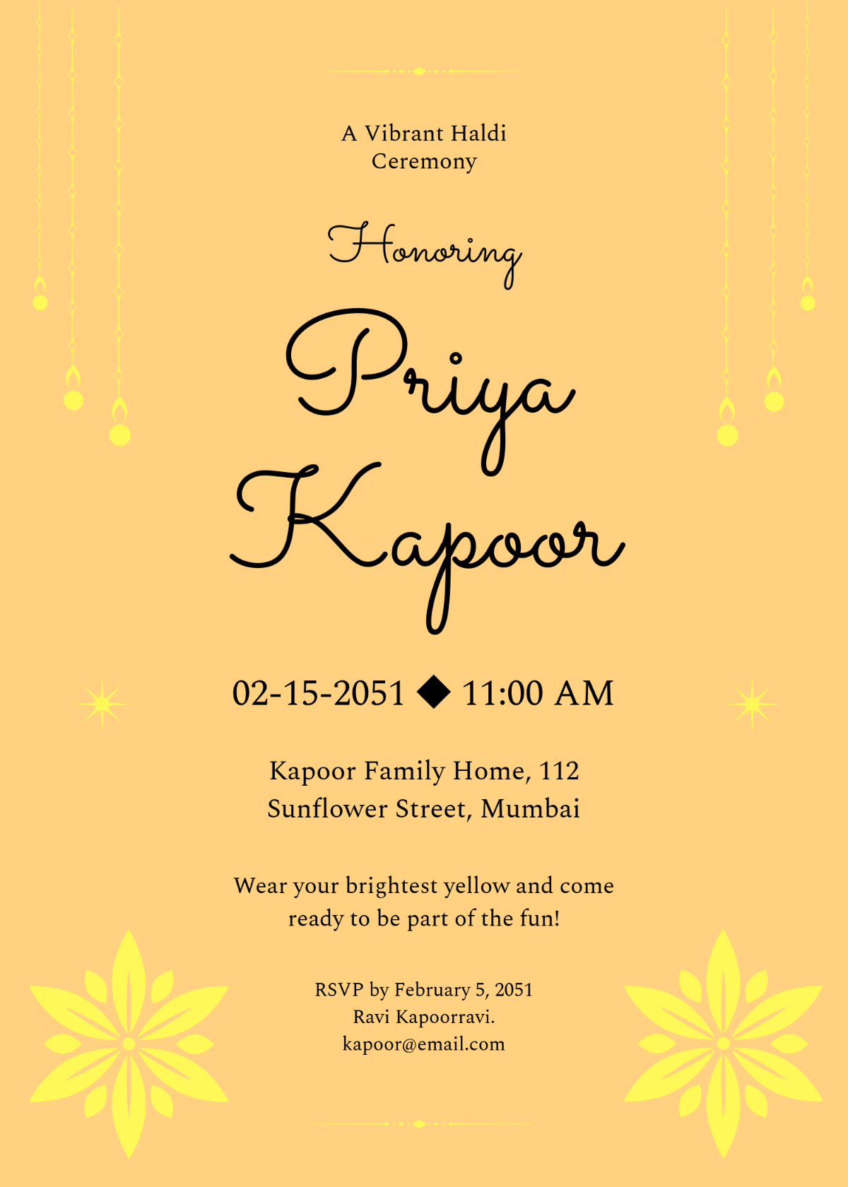 Free Bangle Ceremony Invitation Template Edit Online Download 