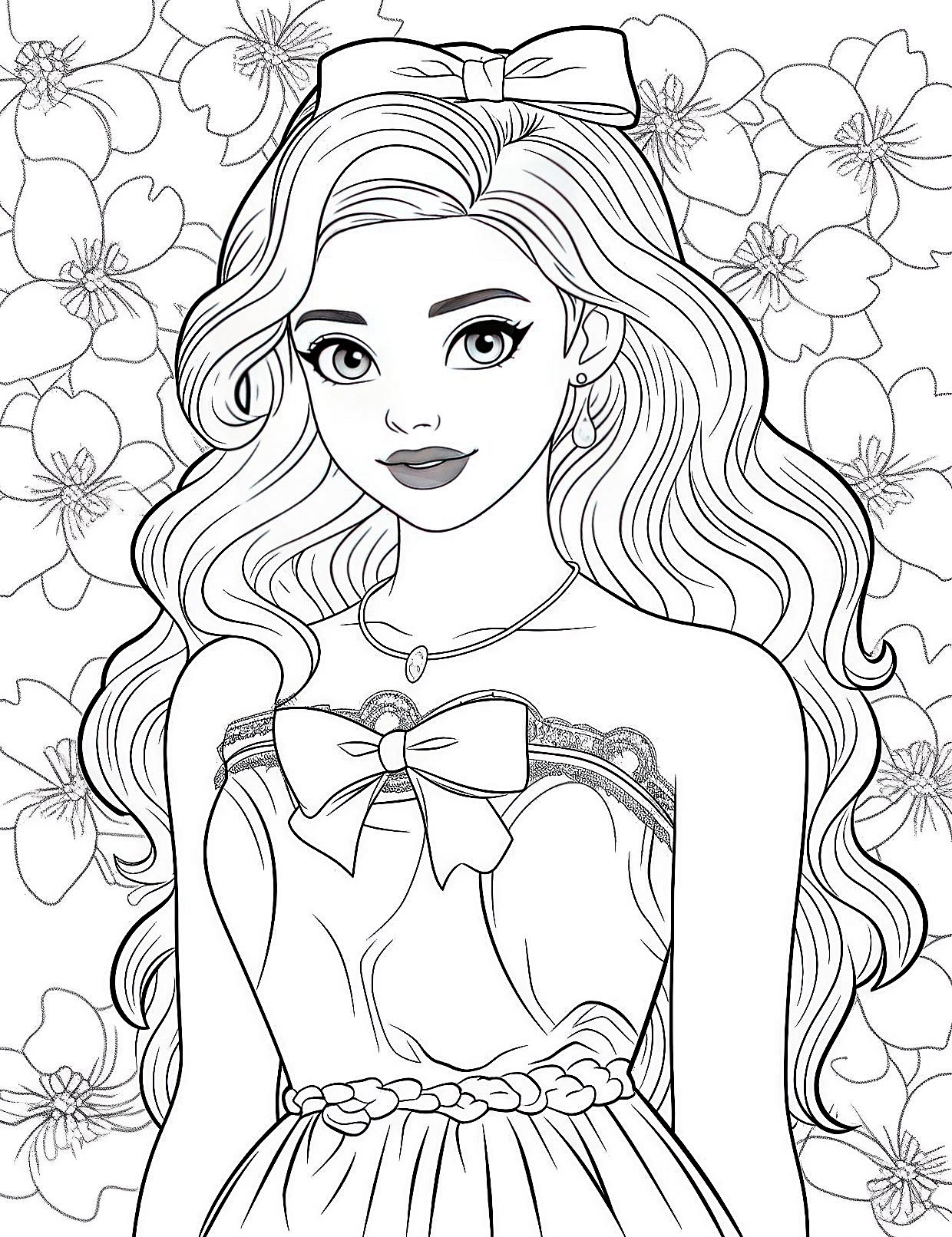 Printable Barbie Coloring Pages
