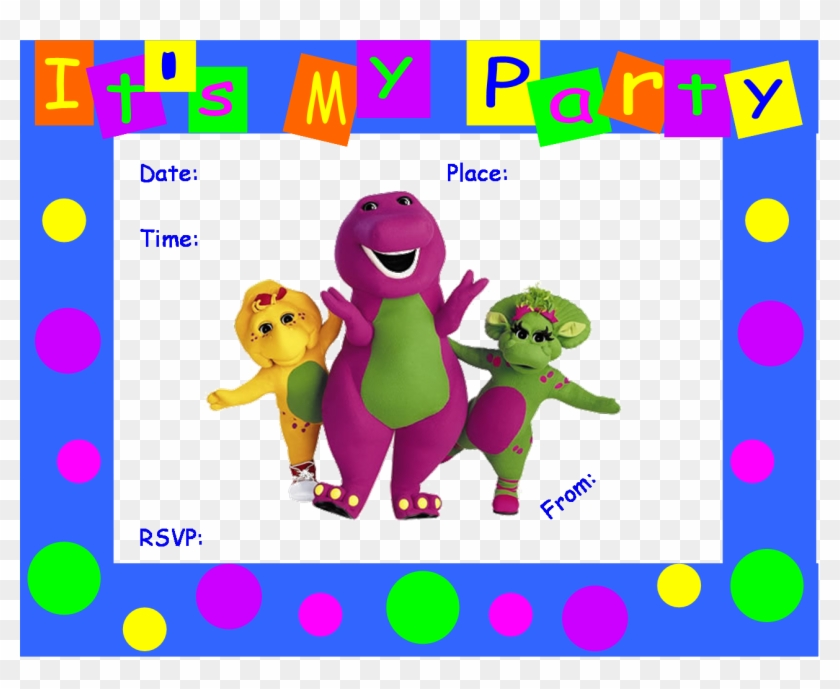 Free Barney Birthday Invitation Templates Printable Templates The