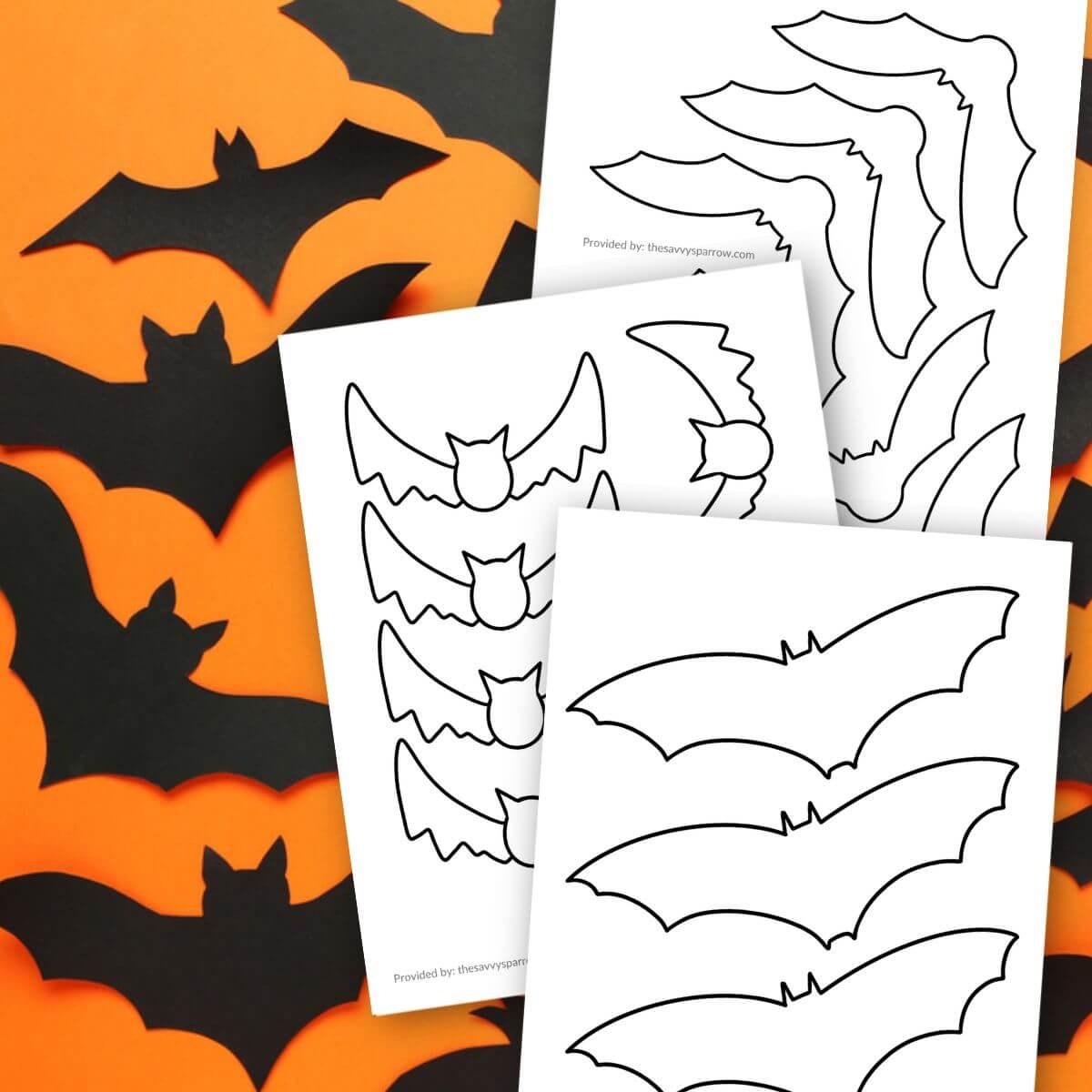 free bat template printable