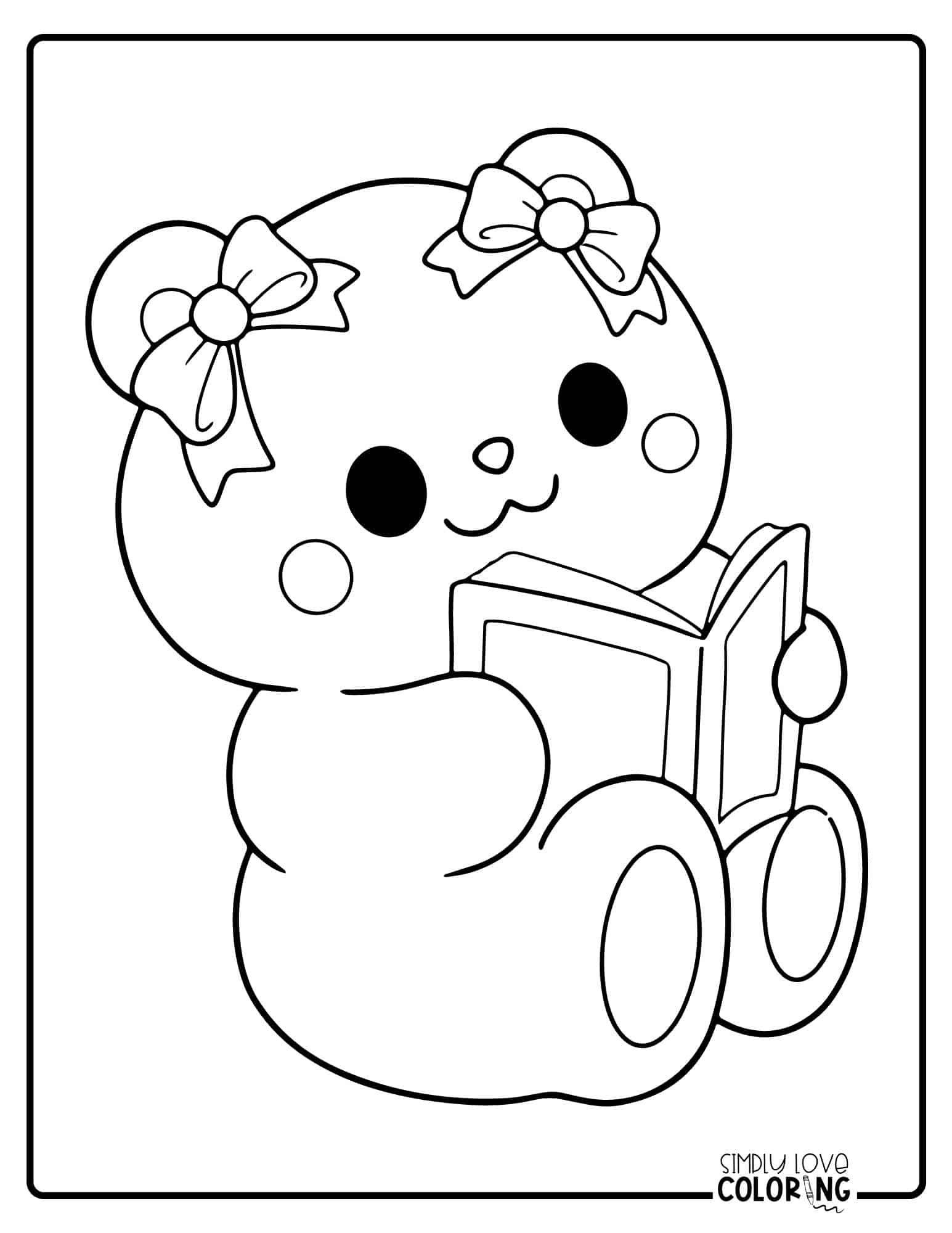 Cute Bear Coloring Pages
