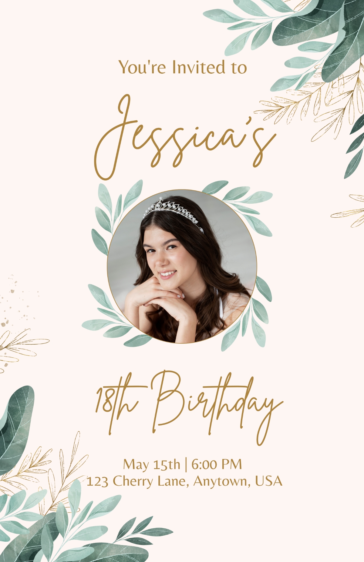 Free Birthday Invitation Poster Template Edit Online Download