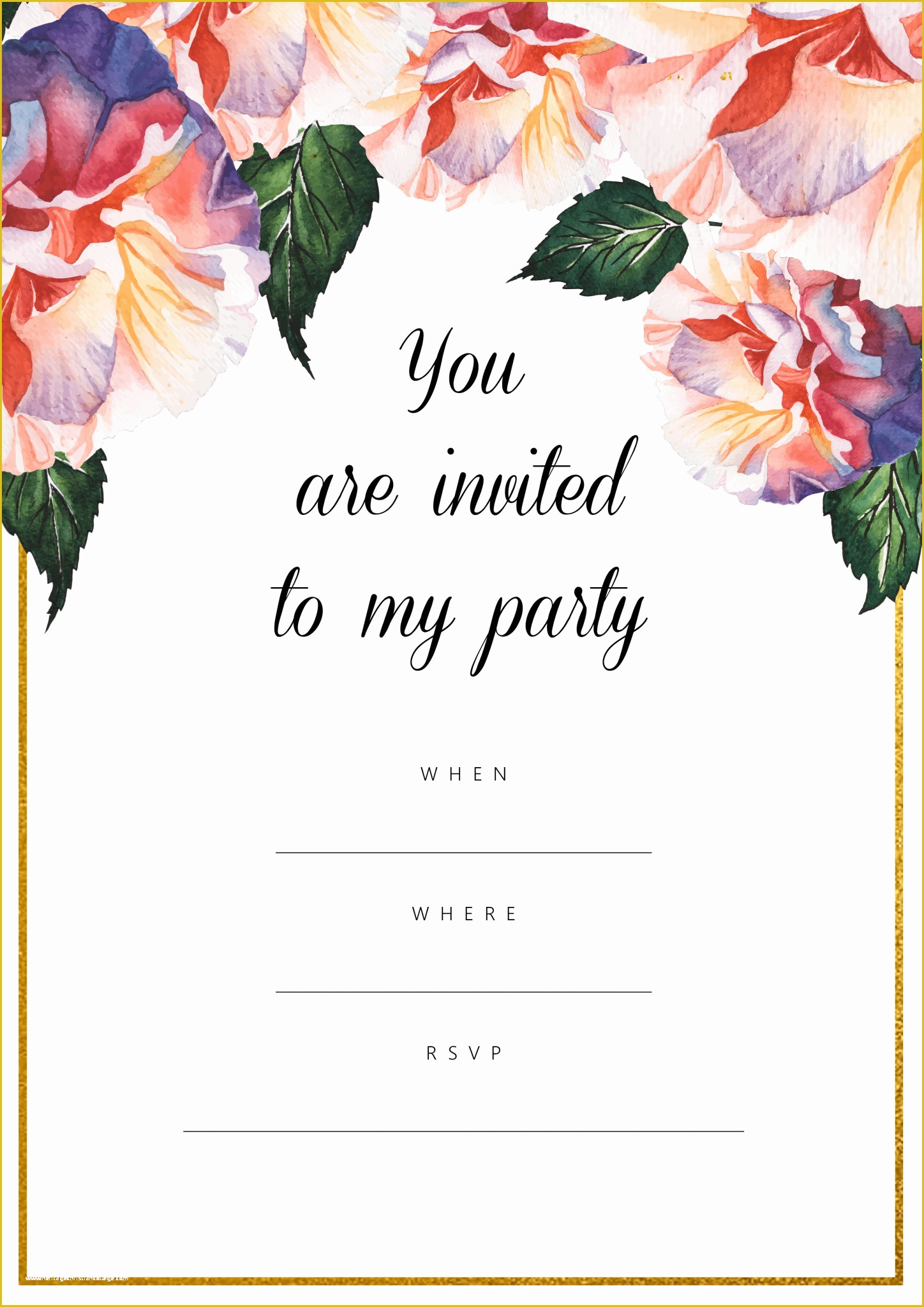 animal print invitations templates