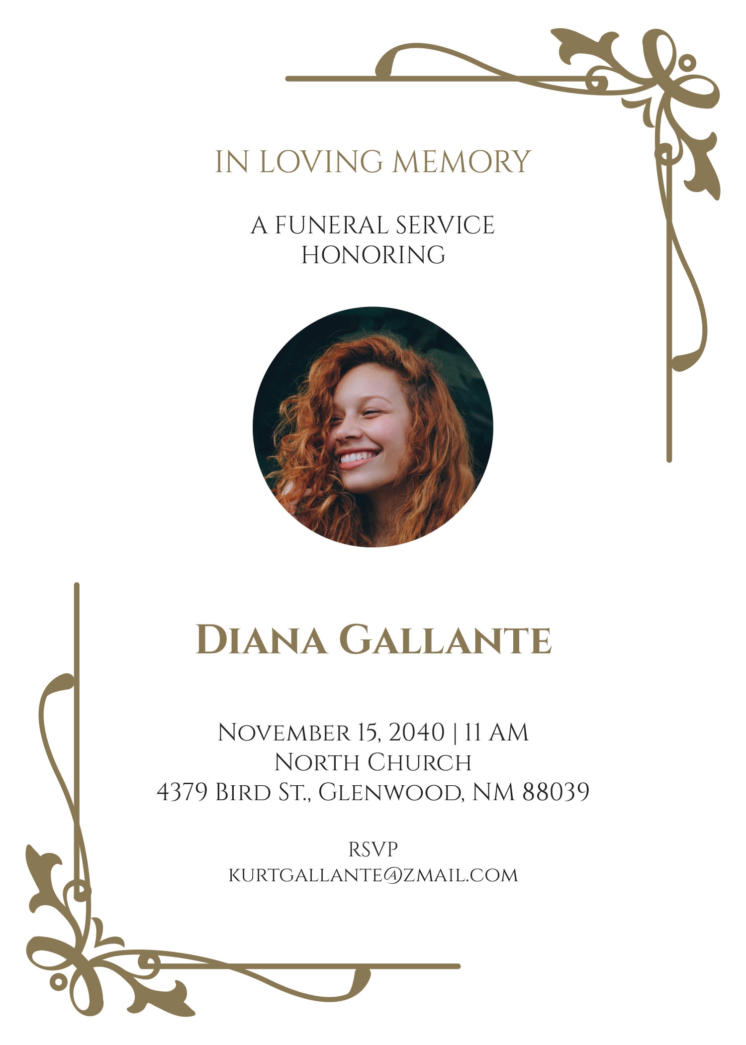 Free Blank Communication Funeral Invitation Template Google Docs 