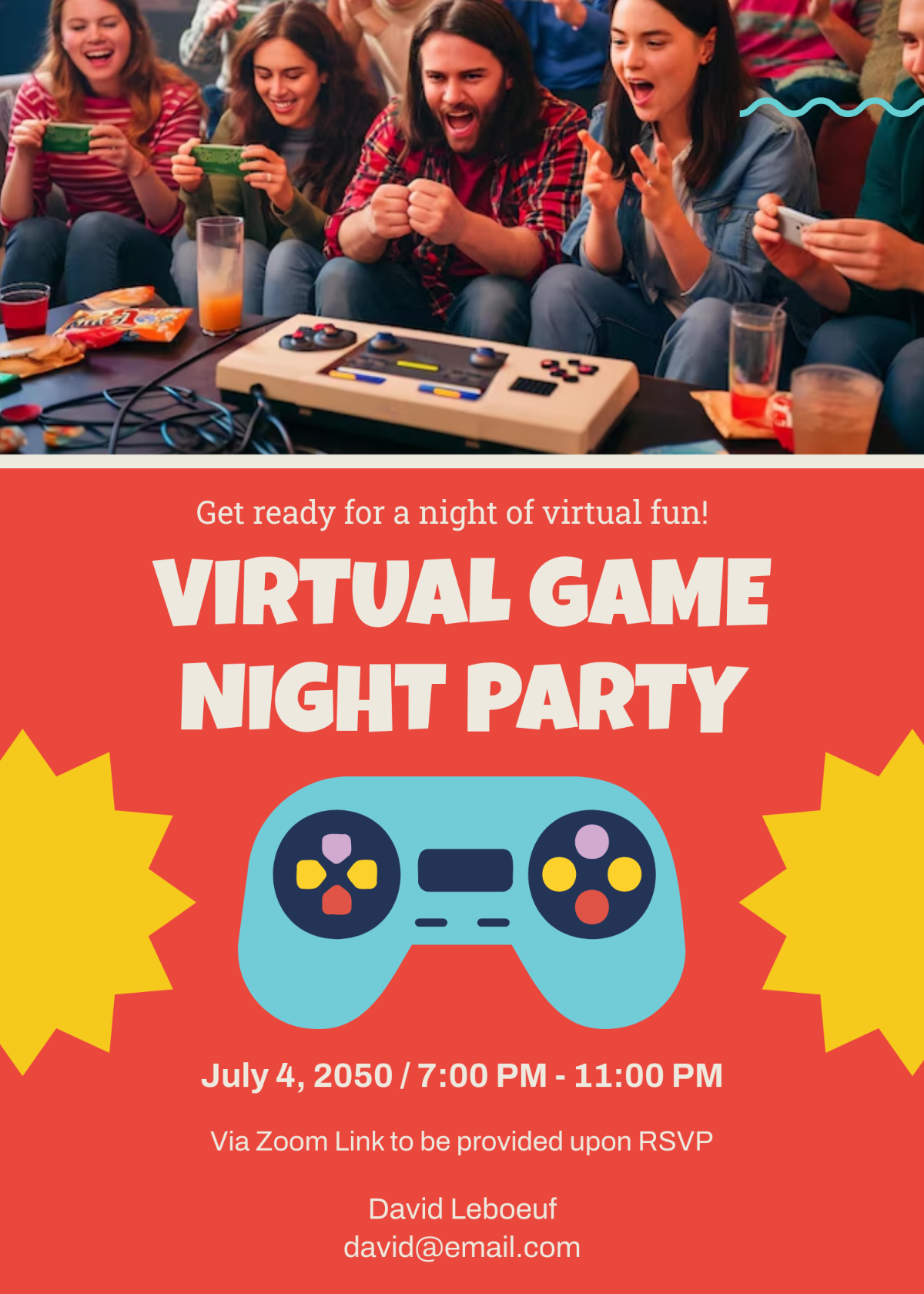 Free Board Game Night Invitation Template To Edit Online