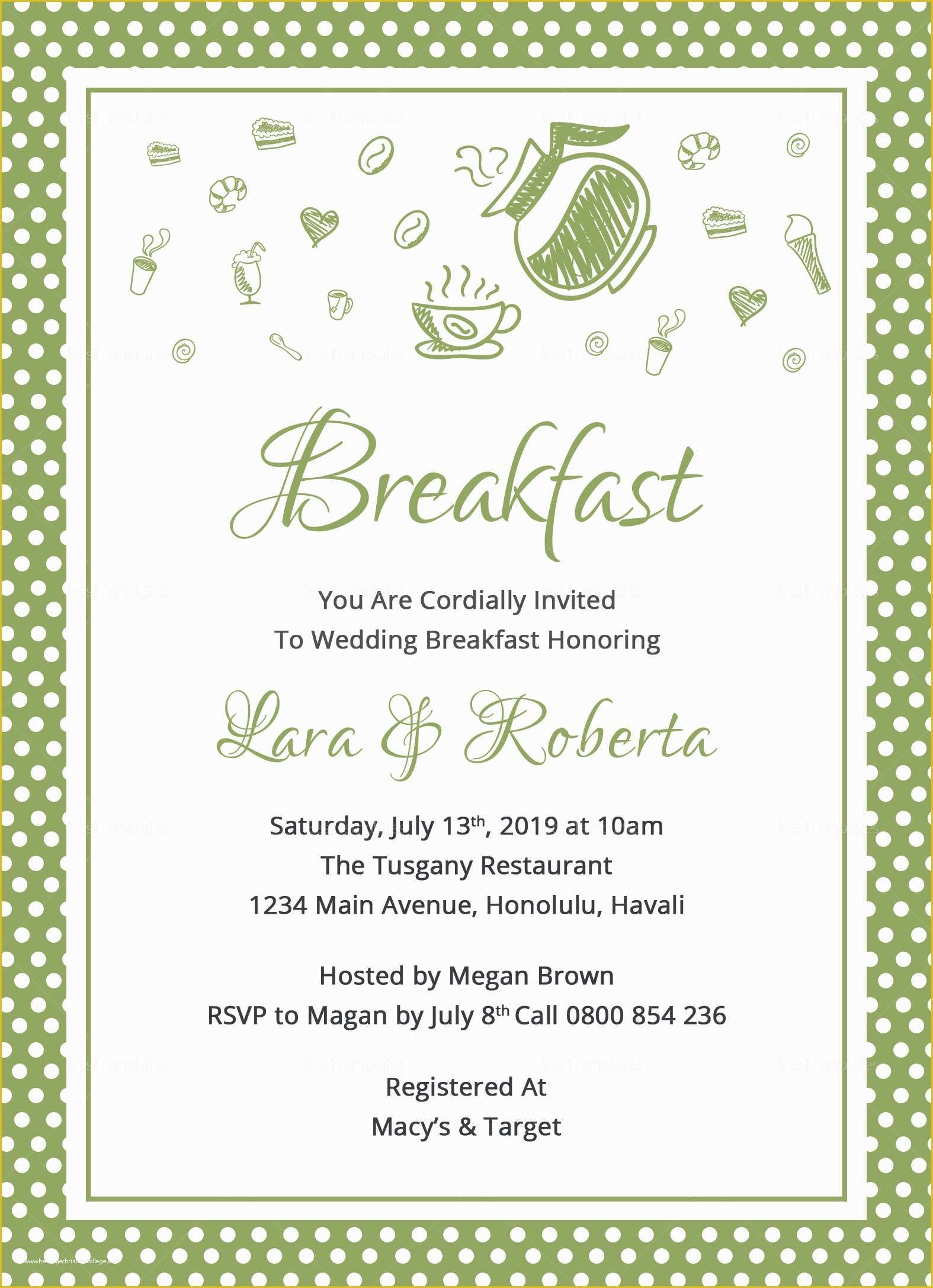 breakfast at tiffany's invitation template free