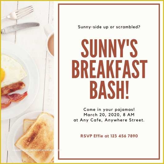 Free Breakfast At Tiffany 39 s Invitation Template Of Customize 78