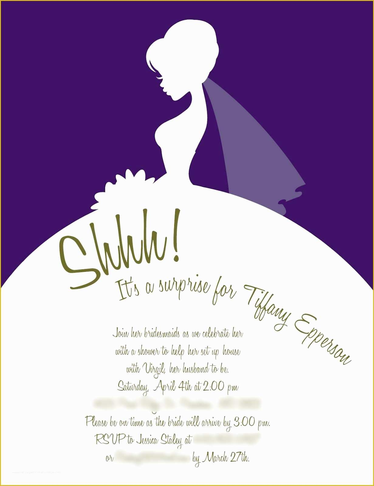 bridal shower invitation templates microsoft word