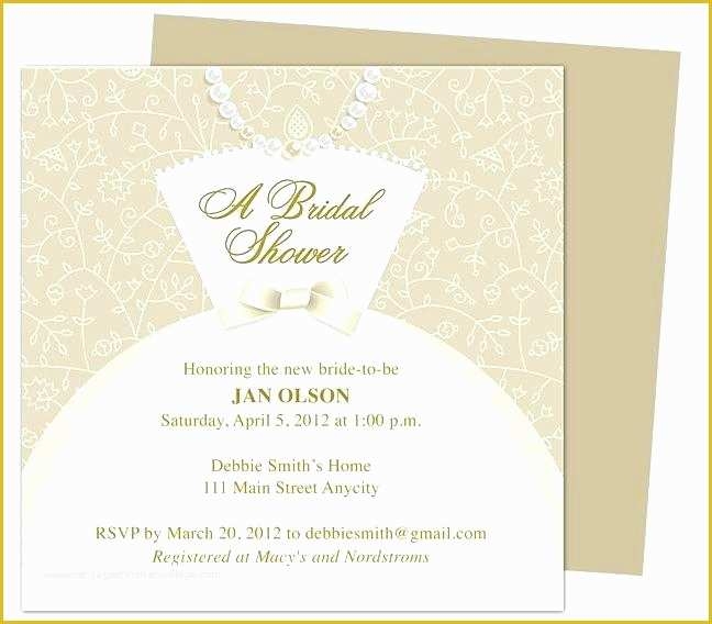 Free Bridal Shower Invitation Templates Photoshop Of Bridal Invitation
