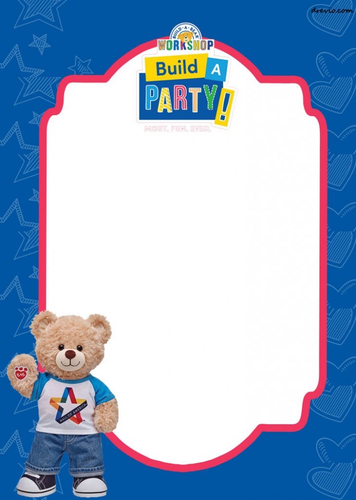 FREE Build a Bear Birthday Invitation Template Download Hundreds FREE 