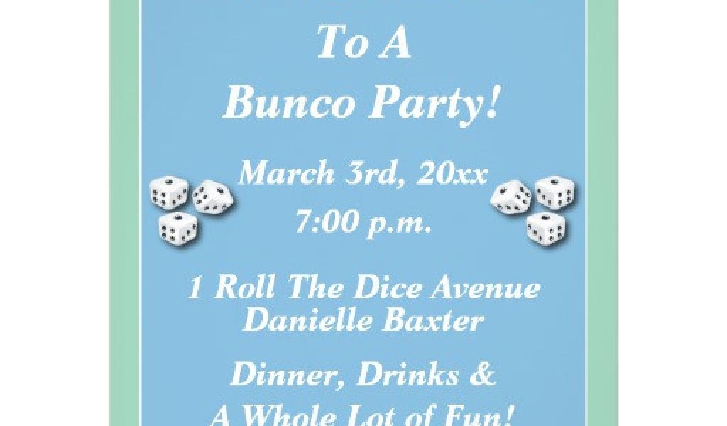 Free Bunco Flyer Template Bunco Subway Art Invite Full Color Flyer 