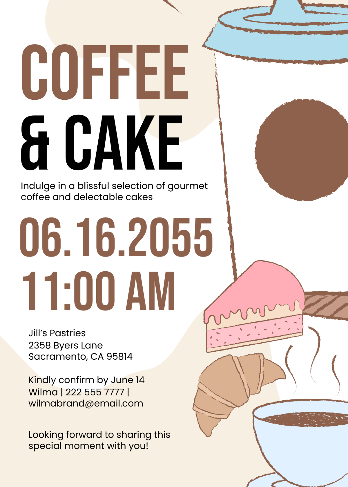 Free Cake Templates To Edit Online