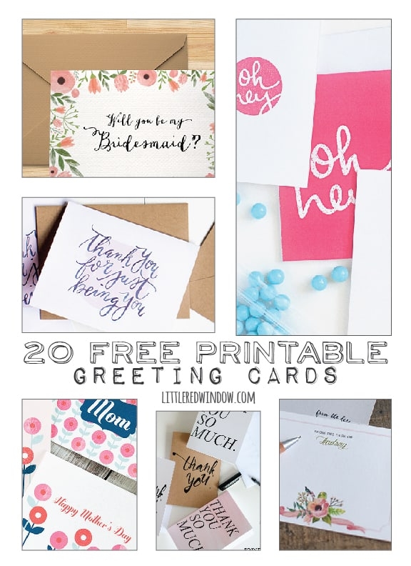 personalized printable greeting cards