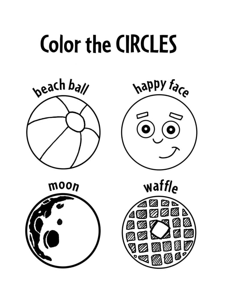 worksheet of circles
