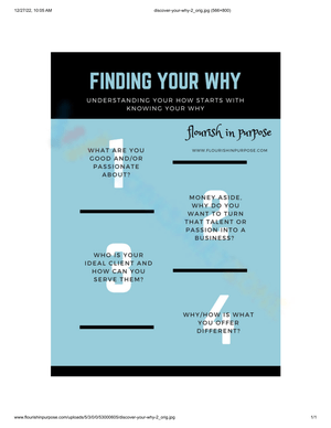 Free Collection Of Find Your Why Worksheets For All Ages