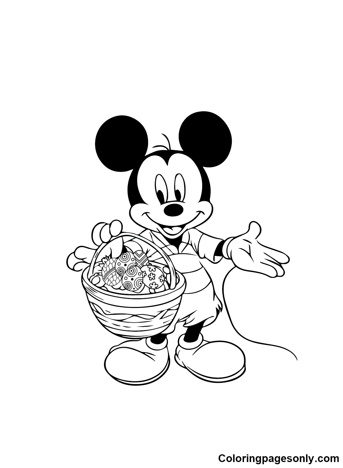 free coloring easter pages