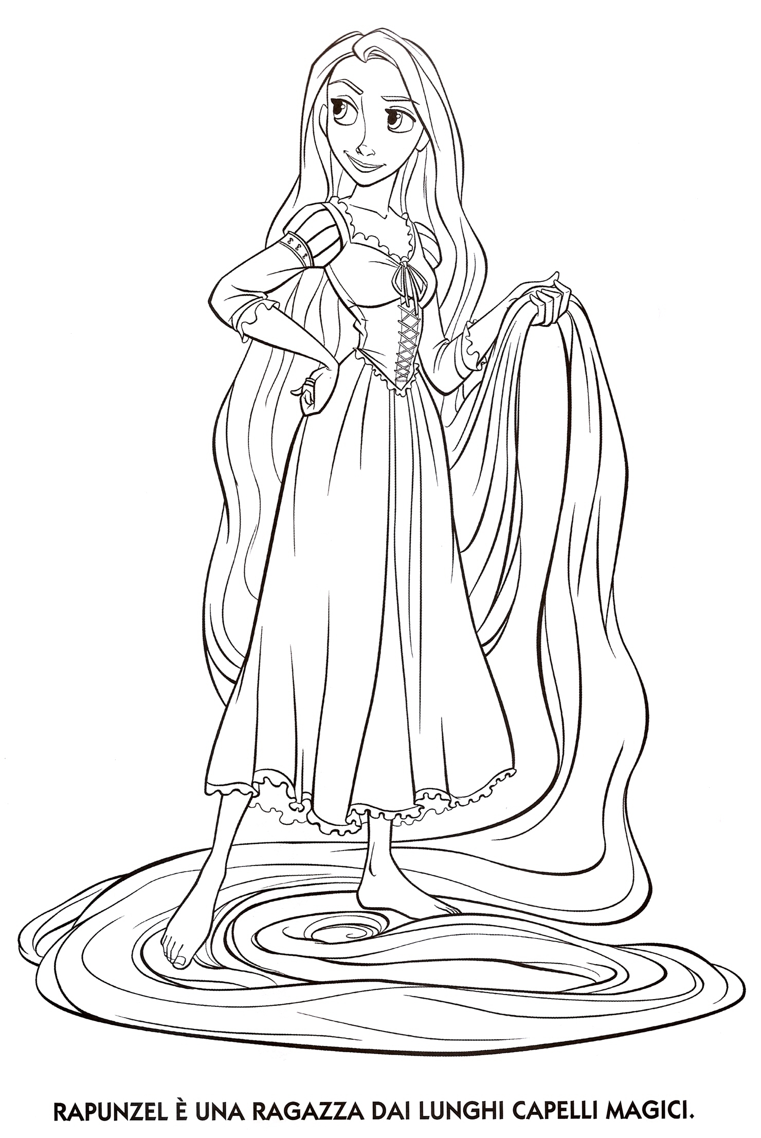 Free Coloring Pages Of Of Rapunzel