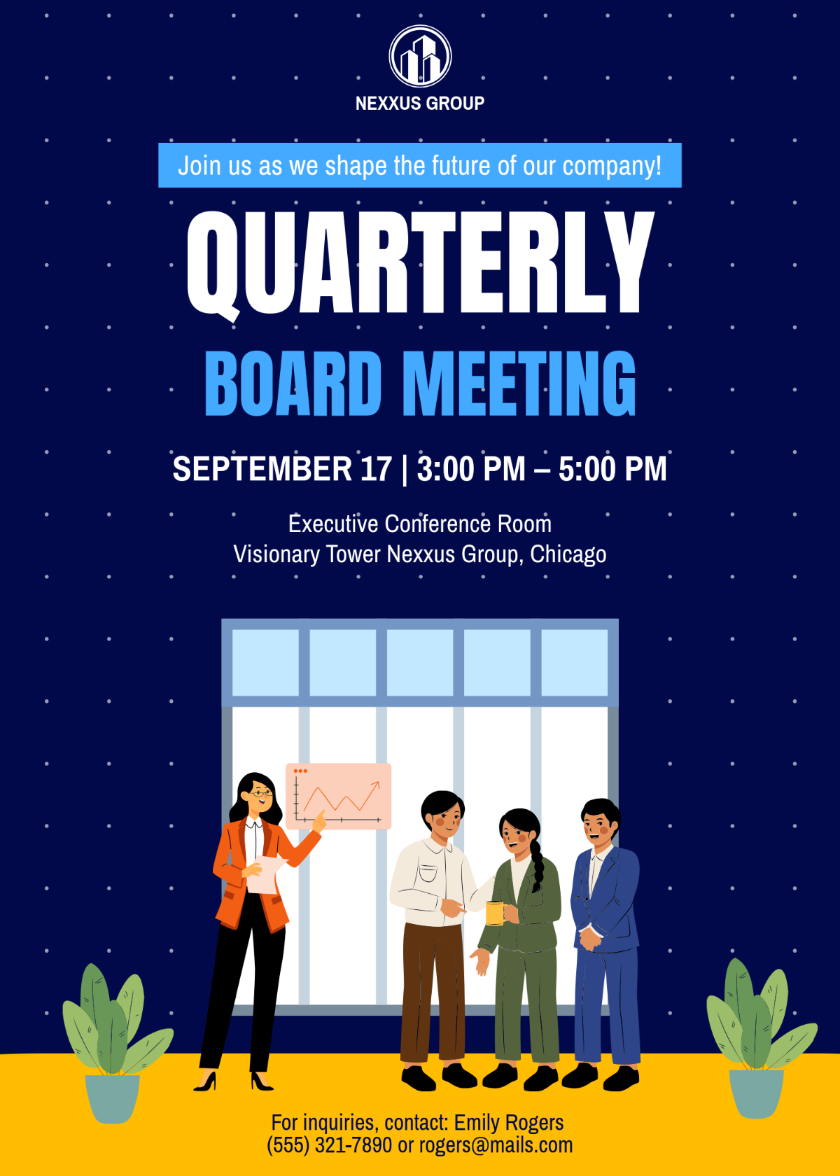 board meeting invitation template