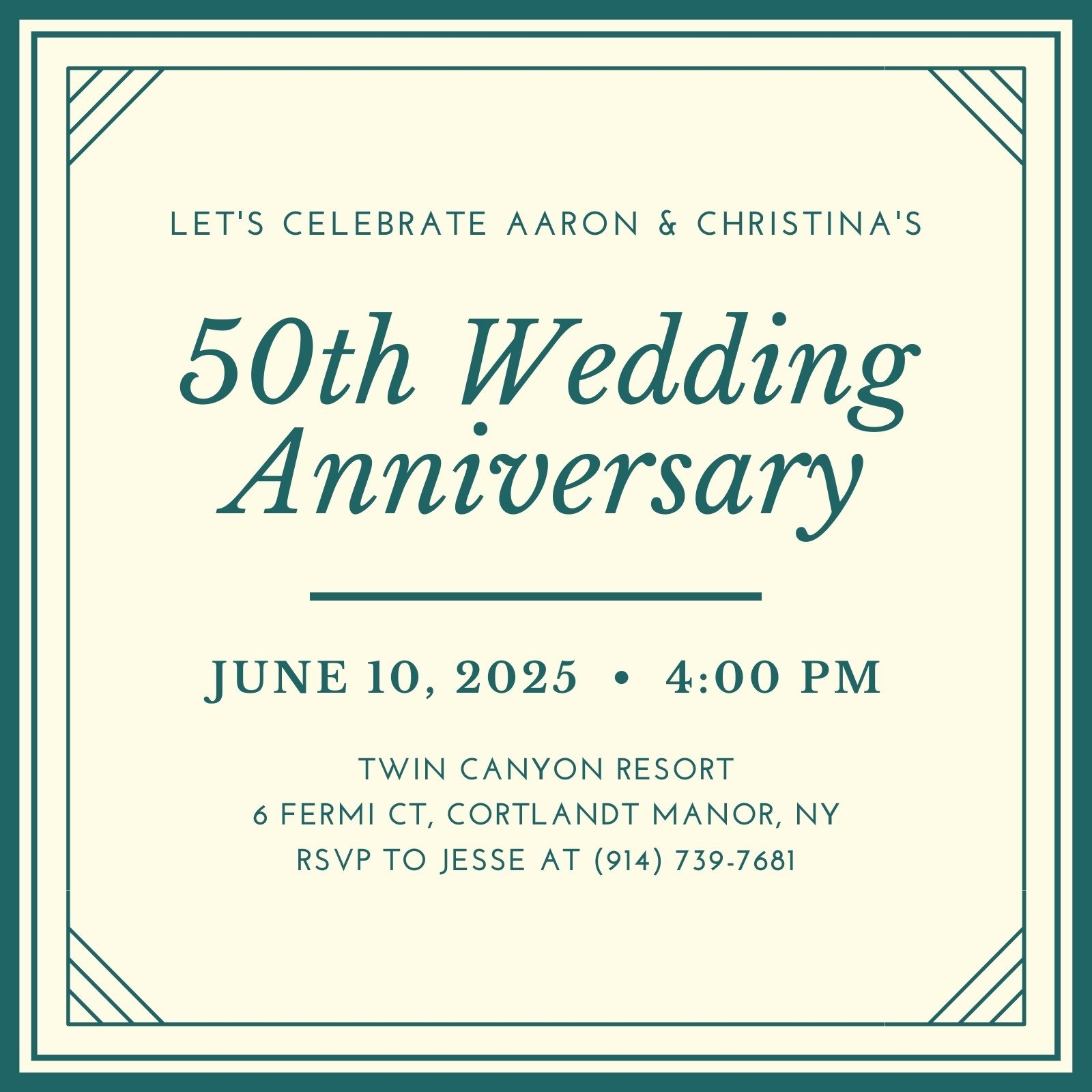 Free Custom Printable 50th Anniversary Invitation Templates Canva