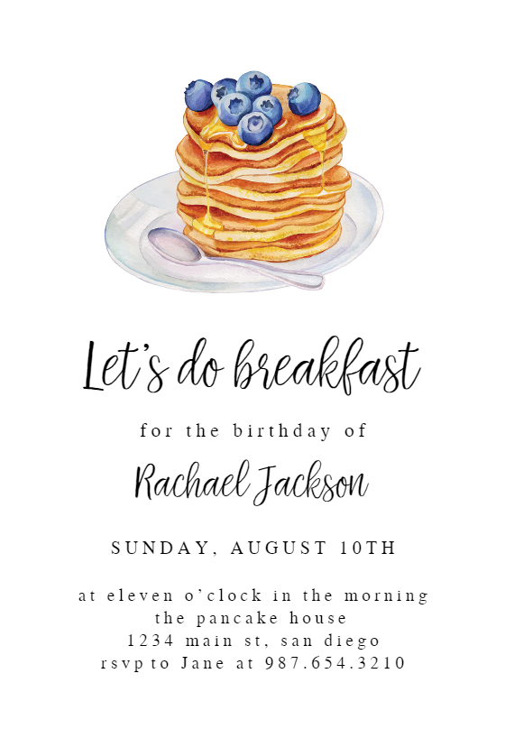 breakfast invitation templates free download