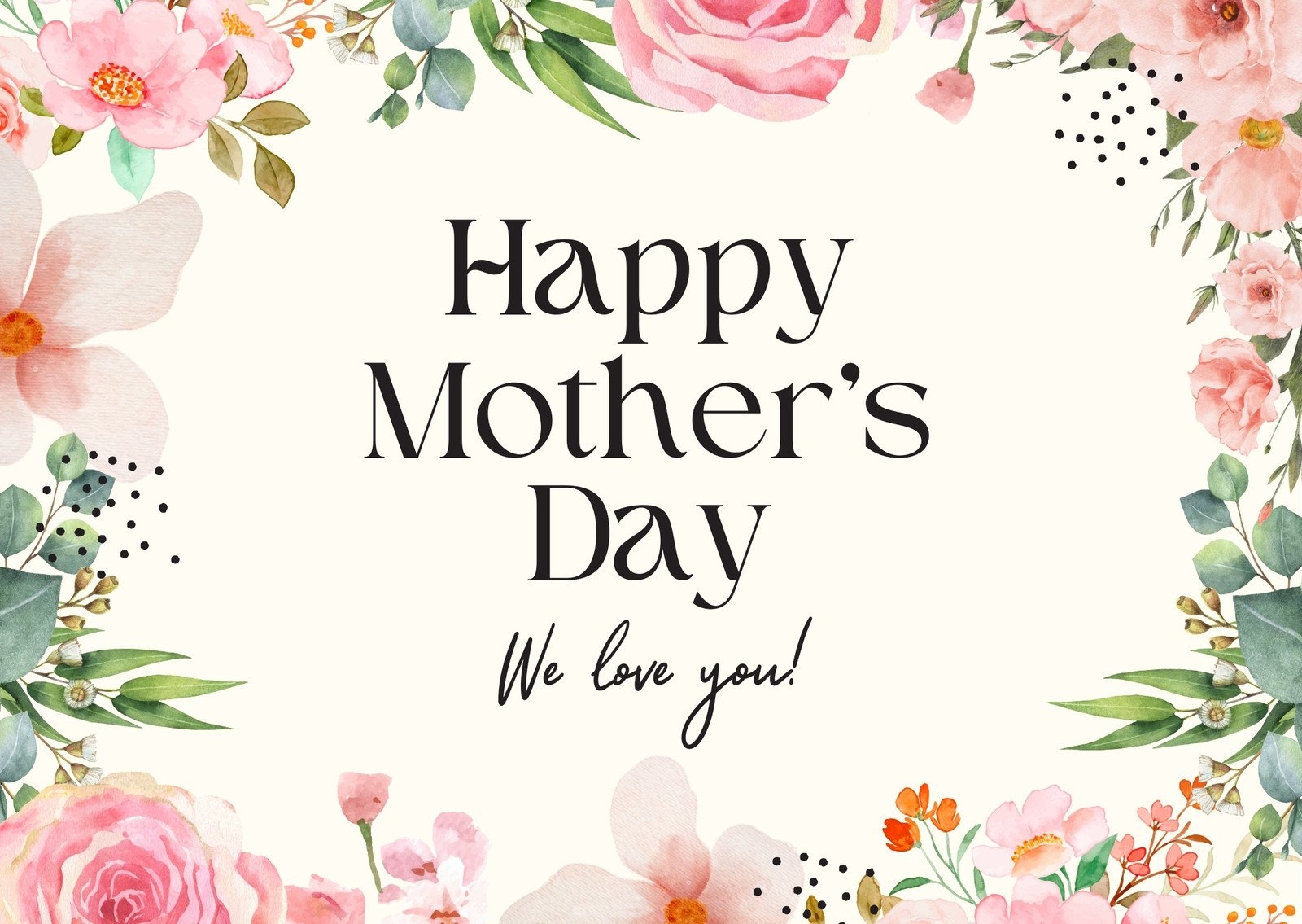 Free Custom Printable Mothers Day Card Templates Canva Worksheets