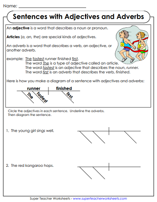 Free Diagramming Sentences Worksheets USA Worksheets Library